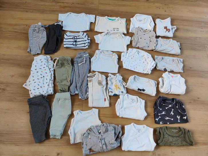 Kledingpakket Jongen Maat 50 - 28 stuks, Kinderen en Baby's, Babykleding | Maat 50, Gebruikt, Jongetje of Meisje, Ophalen of Verzenden