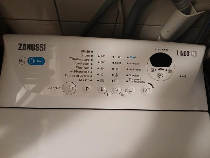 Zanussi Lindo 100 Bovenlader Wasmachine - Goed Onderhouden, Witgoed en Apparatuur, Wasmachines, Gebruikt, Bovenlader, 4 tot 6 kg