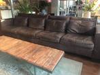 Lederen grote loungebank, Huis en Inrichting, Banken | Bankstellen, Ophalen, 250 tot 300 cm, Gebruikt, 100 tot 125 cm