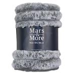 Nieuwe Plaid deken konijn grijs brede rib 180x130 flamant, Wilms, Nieuw, Ophalen of Verzenden, Info@houseofcoco.nl