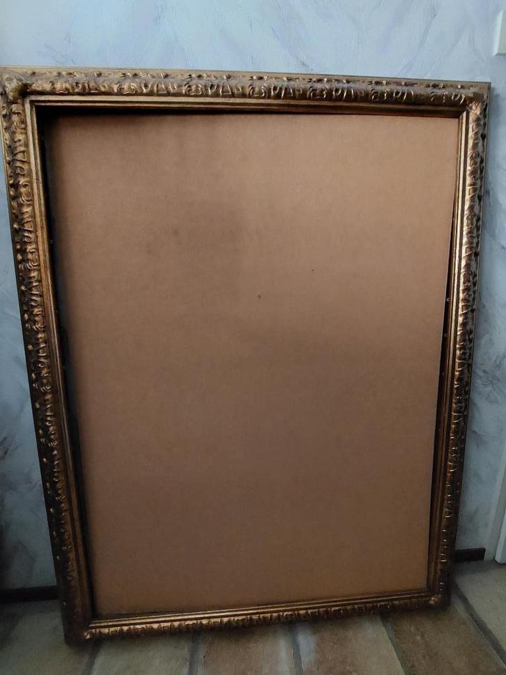 Mooie barokke, grote lijst, Huis en Inrichting, Woonaccessoires | Lijsten, Zo goed als nieuw, Minder dan 50 cm, Hout, Ophalen