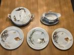Rosenthal Bavaria 3x borden dekschaal en sauskom goudlijn, Antiek en Kunst, Ophalen of Verzenden
