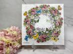 Knutsel servetten bloemen krans en vlinders ecoupage nr 423, Ophalen of Verzenden, Nieuw, Materiaal