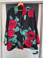 Sophia Curvy Colbert Zwart Gebloemd XL (50/52) ZGAN, Ophalen of Verzenden