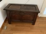 Antieke eiken houten kist, Ophalen, Minder dan 50 cm, 50 tot 100 cm, 50 tot 75 cm