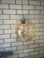 Hanglamp glazen bollen (amber glas) 3 stuks, Ophalen, Zo goed als nieuw, Glas, Minder dan 50 cm
