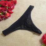 Doorzichtige zwarte heren string g-string mannen onderbroek, Verzenden, Zwart, Slip