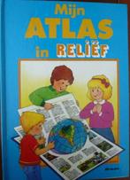 Mijn atlas in relief-Met 3 schitterende pop-up wereldbollen*, Ophalen of Verzenden, Zo goed als nieuw, A. Spitzers