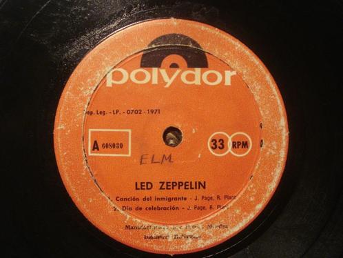 Led Zeppelin 7" Vinyl EP: ‘Immigrant Song’  (Bolivia), Cd's en Dvd's, Vinyl Singles, Gebruikt, EP, Rock en Metal, 7 inch, Ophalen of Verzenden