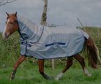 Bucas Buzz-off vliegendeken rain & neck silver/blue 205, Dieren en Toebehoren, Paarden en Pony's | Dekens en Dekjes, Ophalen of Verzenden