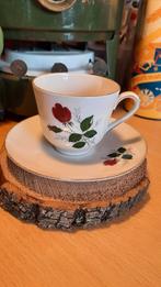 Vintage Schumann Arzberg Bavaria Kop en Schotel Roos, Gebruikt, Ophalen of Verzenden, Overige stijlen, Kop(pen) en/of Schotel(s)