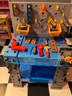 Blauwe plastic werkbankje met gereedschap, Ophalen, Gebruikt, Kunststof, Speelkeuken-accessoire