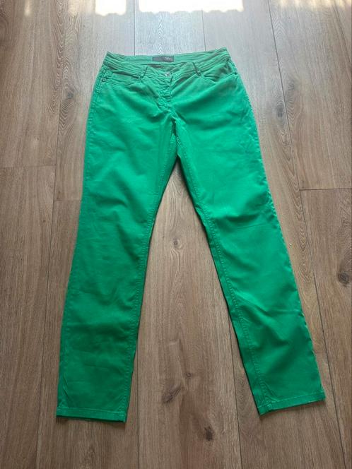 Groene lange damesbroek maat 42 La Ligna, Kleding | Dames, Broeken en Pantalons, Zo goed als nieuw, Maat 42/44 (L), Groen, Lang