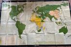 Oude wereldkaart uit 1970, Antiek en Kunst, Ophalen, Aardrijkskunde