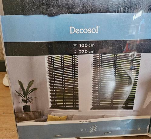 Decosol houten jaloezieën, Huis en Inrichting, Stoffering | Gordijnen en Lamellen, Nieuw, Ophalen of Verzenden