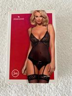 Obsessive Corset & String - Nieuw!, Kleding | Dames, Ondergoed en Lingerie, Ophalen of Verzenden, Zwart, Body of Korset