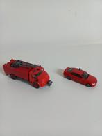 Te koop 2 brandweer auto's s een Wiking mercedes en een Herp, Ophalen of Verzenden, Zo goed als nieuw, Bus of Vrachtwagen, Wiking