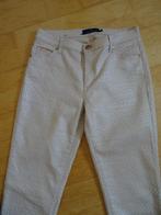 Xandres pantalon/jeans met werkje mt 28, Beige, Ophalen of Verzenden, Zo goed als nieuw, Maat 36 (S)