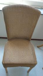 4 Lloyd loom eetkamerstoelen, Huis en Inrichting, Stoelen, Ophalen, Gebruikt, Bruin, Vier