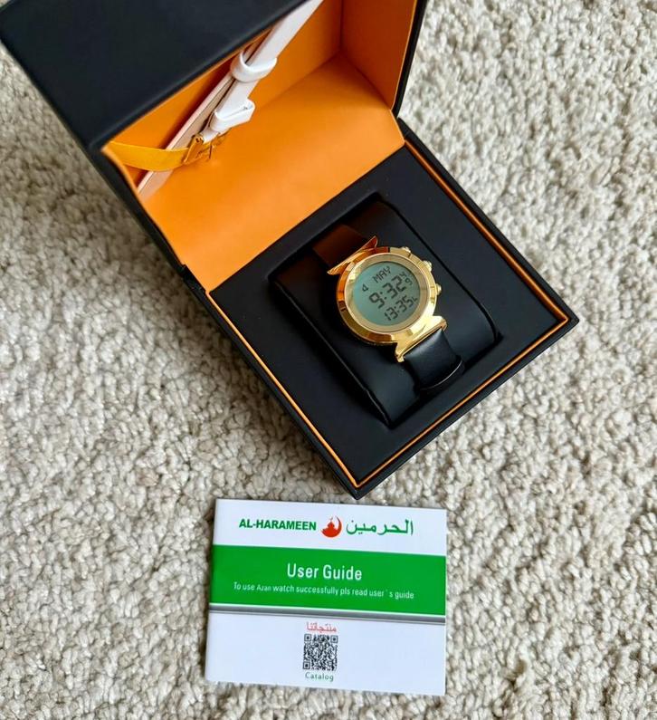 Adhaan Horloge - Gebedstijden Alarm, Sieraden, Tassen en Uiterlijk, Horloges | Dames, Zo goed als nieuw, Polshorloge, Overige merken
