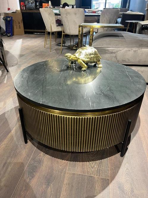 Ronde Salontafel Ironville van Richmond Interiors, Huis en Inrichting, Tafels | Salontafels, Zo goed als nieuw, Minder dan 50 cm