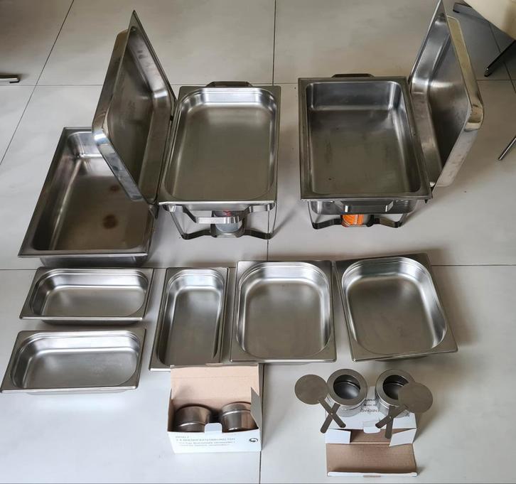Gastronorm Bakken RVS - Chafing Dish Sets, Huis en Inrichting, Keuken | Keukenbenodigdheden, Zo goed als nieuw, Ophalen