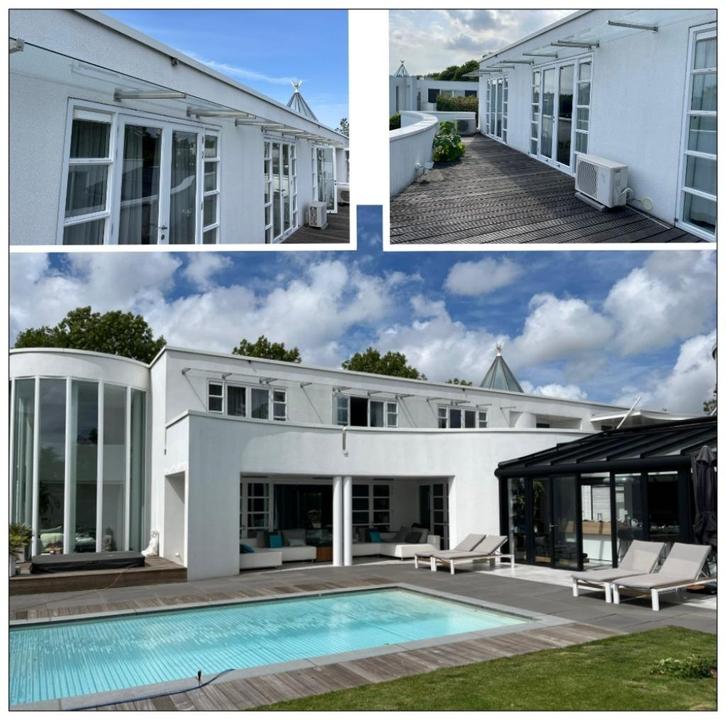 Luifel, deurluifel, overkapping gelaagd/gehard glas/rvs, Tuin en Terras, Overkappingen, Nieuw, Ophalen of Verzenden
