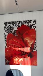 2x canva doek bloem., Antiek en Kunst, Ophalen