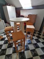 Te koop leuke statafel incl 4 barkrukken, Ophalen, Gebruikt