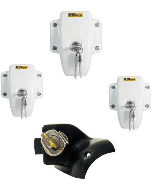 HEOSafe slotenset Set portier (Met sleutel) 3x, Caravans en Kamperen, Kampeeraccessoires, Nieuw, Ophalen of Verzenden