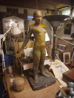 Gipsen beeld vrouw naakt kunst, Antiek en Kunst, Ophalen