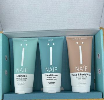 2 stuks NAÏF verwenpakketten shampoo conditioner hand & body beschikbaar voor biedingen