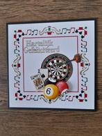 Hobbydots wenskaart GEFELICITEERD, Hobby en Vrije tijd, Verzenden, Nieuw, Overige thema's