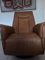 Hjort Knudsen leren relaxstoel–cognac–draaibaar–topkwaliteit, Ophalen, Zo goed als nieuw, 50 tot 75 cm, Leer