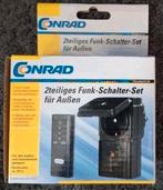 Conrad Draadloze Afstandsbediening Buiten met extra 1 zender, Ophalen, Kunststof, Overige typen, Nieuw