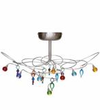 Harco Loor disign lamp, Ophalen, Gebruikt, Glas, Minder dan 50 cm