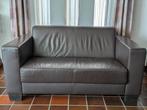 Gratis Bank Bankstel Sofa Vintage Leren Bank Meubel, Ophalen of Verzenden, Gebruikt, 75 tot 100 cm