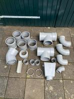 Diverse PVC hulpstukken., Doe-het-zelf en Verbouw, Buizen en Afvoer, Bochten, Pvc, Nieuw, Ophalen of Verzenden