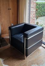 Le Corbusier LC2 Fauteuil Zwart/Chrome 2 stuks, Huis en Inrichting, Fauteuils, Ophalen, Zo goed als nieuw