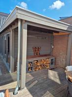 Lugarde tuinhuis met overkapping, 1 zijkant semi open!, Ophalen, Zo goed als nieuw, Hout, 200 tot 400 cm