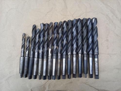 HSS Metaalboren set 16 stuks morse conus (MK2) morseconus, Doe-het-zelf en Verbouw, Gereedschap | Boormachines, Gebruikt, Ophalen of Verzenden