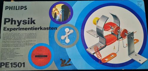 Vintage Philips Physik Experimentierkasten PE1501 speelgoed, Antiek en Kunst, Antiek | Speelgoed, Ophalen of Verzenden