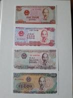 4 biljetten Vietnam unc kk f.10.10, Ophalen of Verzenden, Zuidoost-Azië