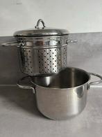 Pastapan RVS 18cm, Huis en Inrichting, Keuken | Potten en Pannen, Ophalen, Zo goed als nieuw, Rvs, Kookpan of Snelkookpan
