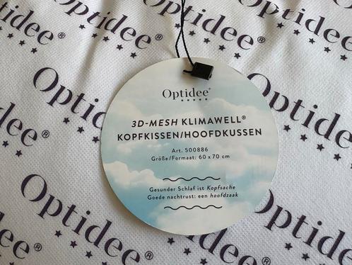 Optidee 3D-Mesh Klimawell Hoofdkussen 60x70cm - Nieuw, Huis en Inrichting, Slaapkamer | Beddengoed, Nieuw, Kussen, Overige maten