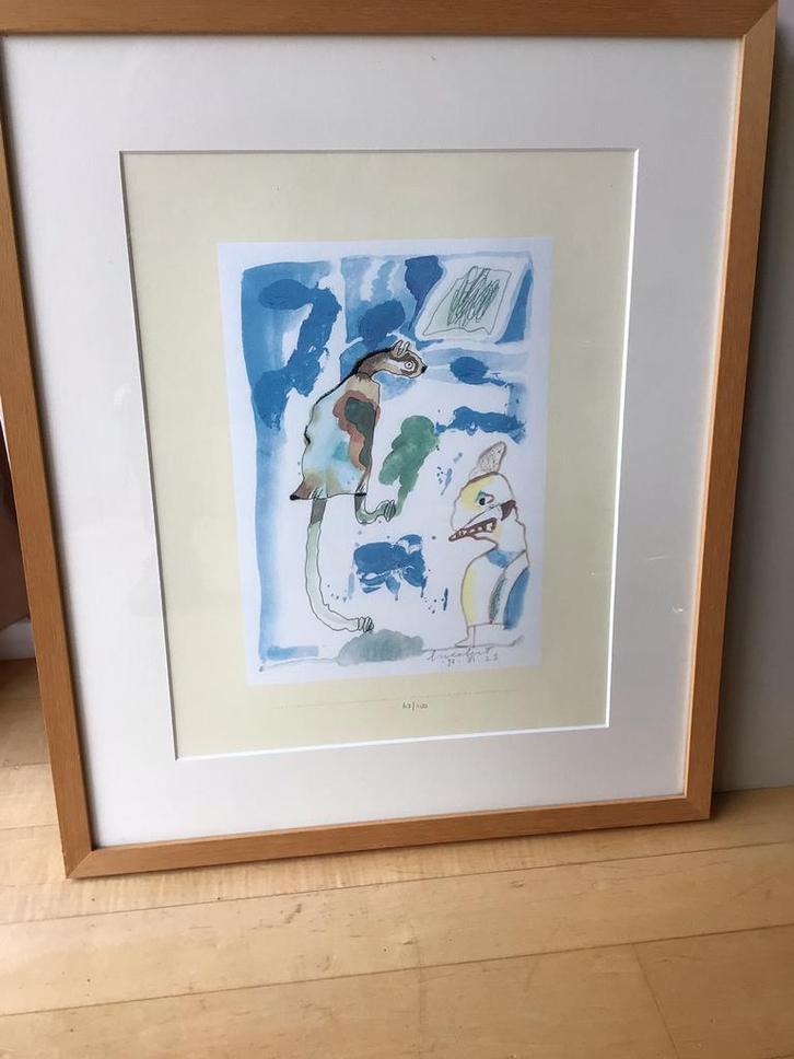 Lucebert zeefdruk, Antiek en Kunst, Kunst | Litho's en Zeefdrukken, Ophalen