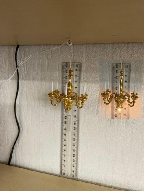 poppenhuis Bodo Hennig kroonluchter (nr 6312), Verzamelen, Poppenhuizen en Toebehoren, Zo goed als nieuw, Poppenhuis, Ophalen of Verzenden