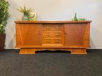 Vintage sideboard jaren 50/60 dressoir mid century oak kast, Ophalen, Met deur(en), Midcentury deens dutch design kast jaren 50/60/70