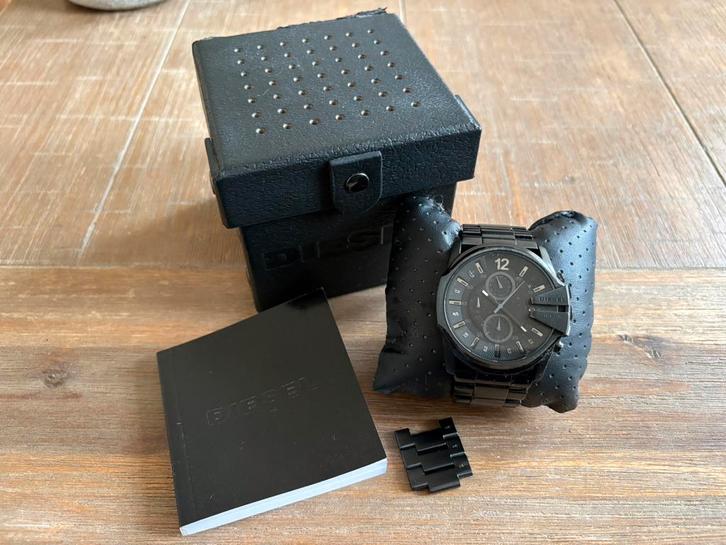 Diesel Horloge DZ4180, Sieraden, Tassen en Uiterlijk, Horloges | Heren, Zo goed als nieuw, Overige merken, Leer, Ophalen of Verzenden