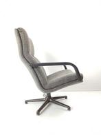 Artifort draaifauteuil grijs bruin F154 vintage bureaustoel, ., 75 tot 100 cm, Ophalen of Verzenden, Zo goed als nieuw